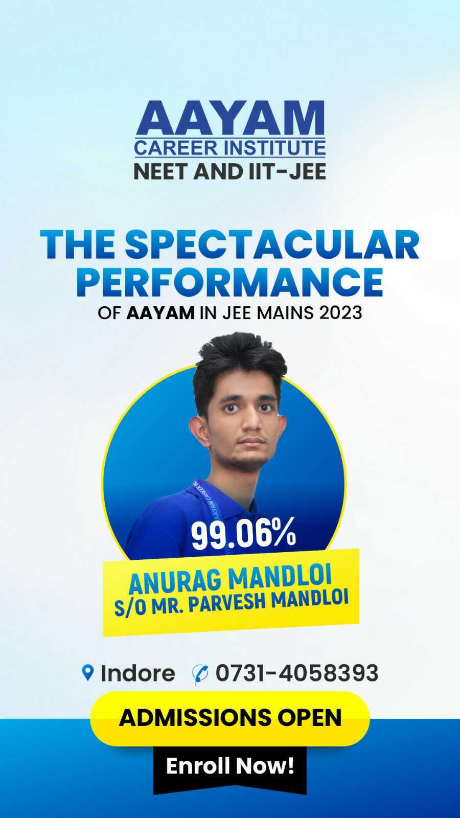 JEE Mains 2023 result poster 6